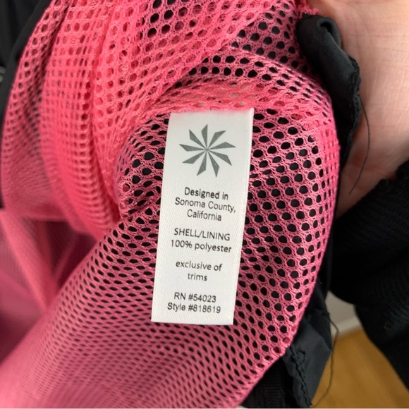 Athleta Black Shock Cord Smocked Anorak Long Jacket XS - Picture 7 of 12